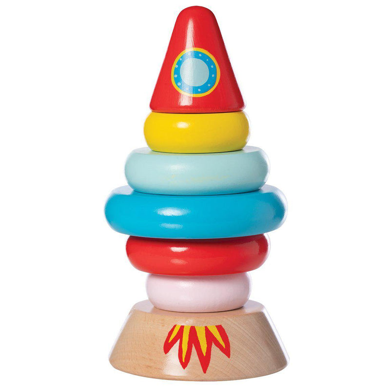 Manhattan Toys Wooden Magnetic Stacker Rocket-Mountain Baby