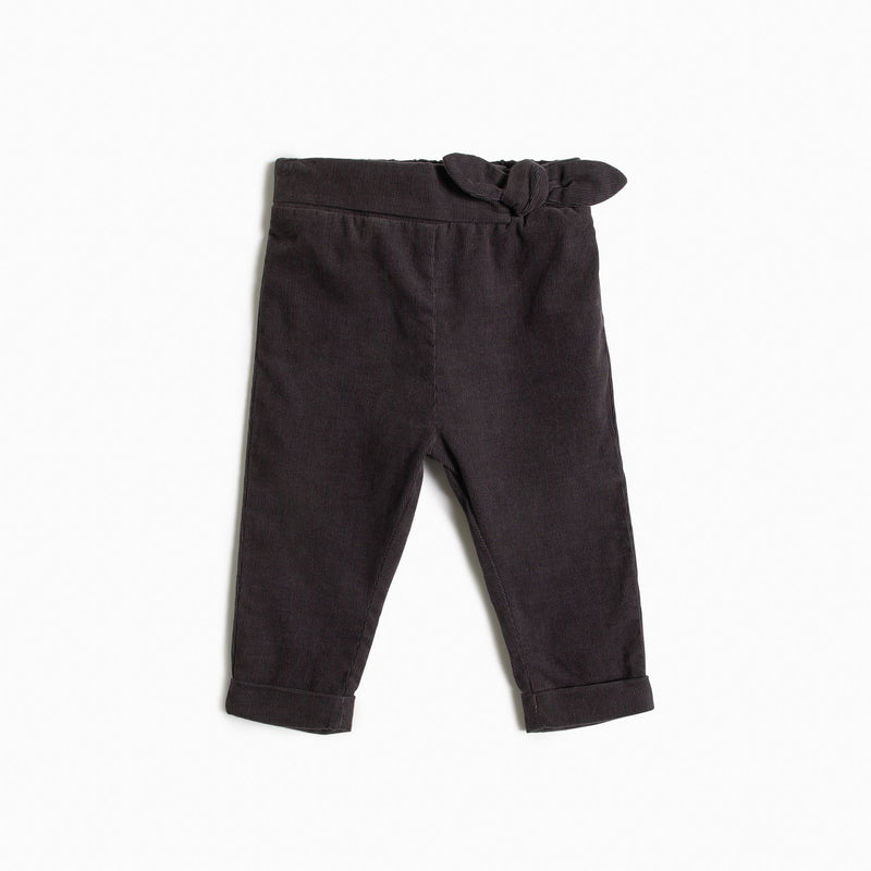 Miles Baby Pants - Charcoal Corduroy-Mountain Baby