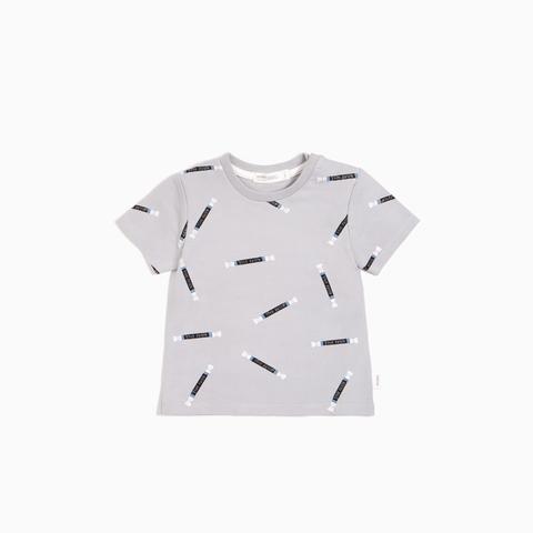 Miles Baby T Shirt - Miles Rolls On Grey-Mountain Baby