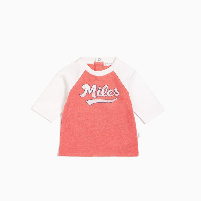 Miles Kids T Shirt - Rouge Raglan-Mountain Baby