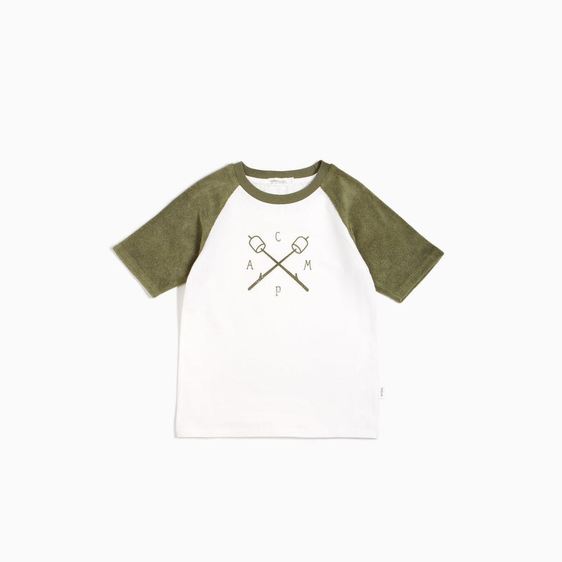 Miles Kids T Shirt - Camp Raglan - Forest-Mountain Baby