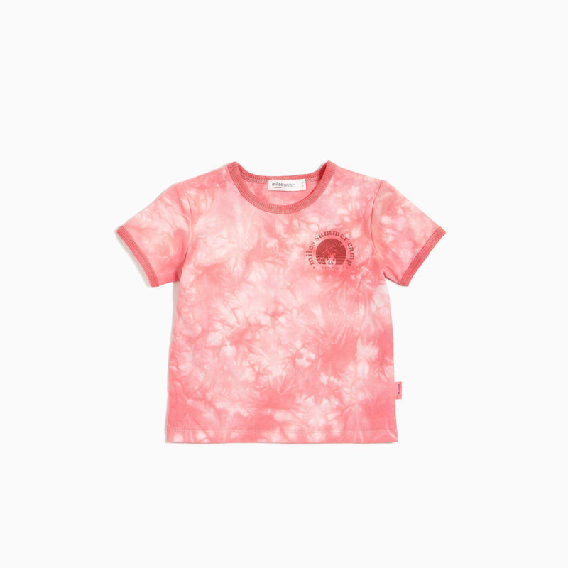 Miles Baby T Shirt - Melon Tie-Dye-Mountain Baby