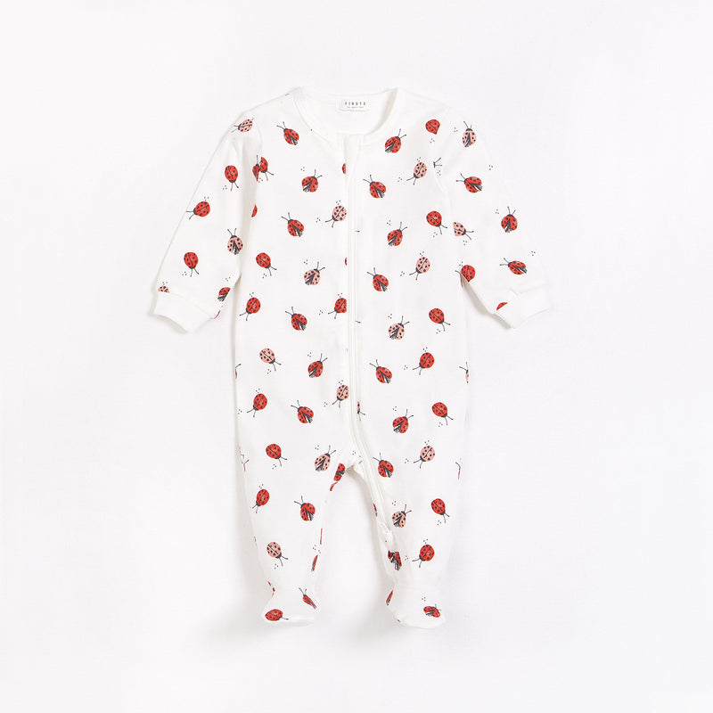 Petit Lem Zip Sleeper - Ladybugs-Mountain Baby