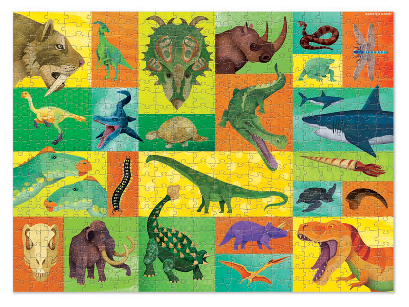 Crocodile Creek Puzzle - 500pc Giants Family - Prehistoric Giants-Mountain Baby