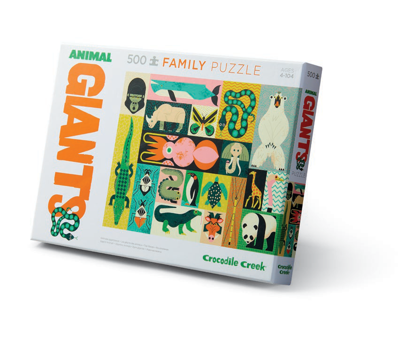 Crocodile Creek Puzzle - 500pc Giants Family - Animal Giants-Mountain Baby