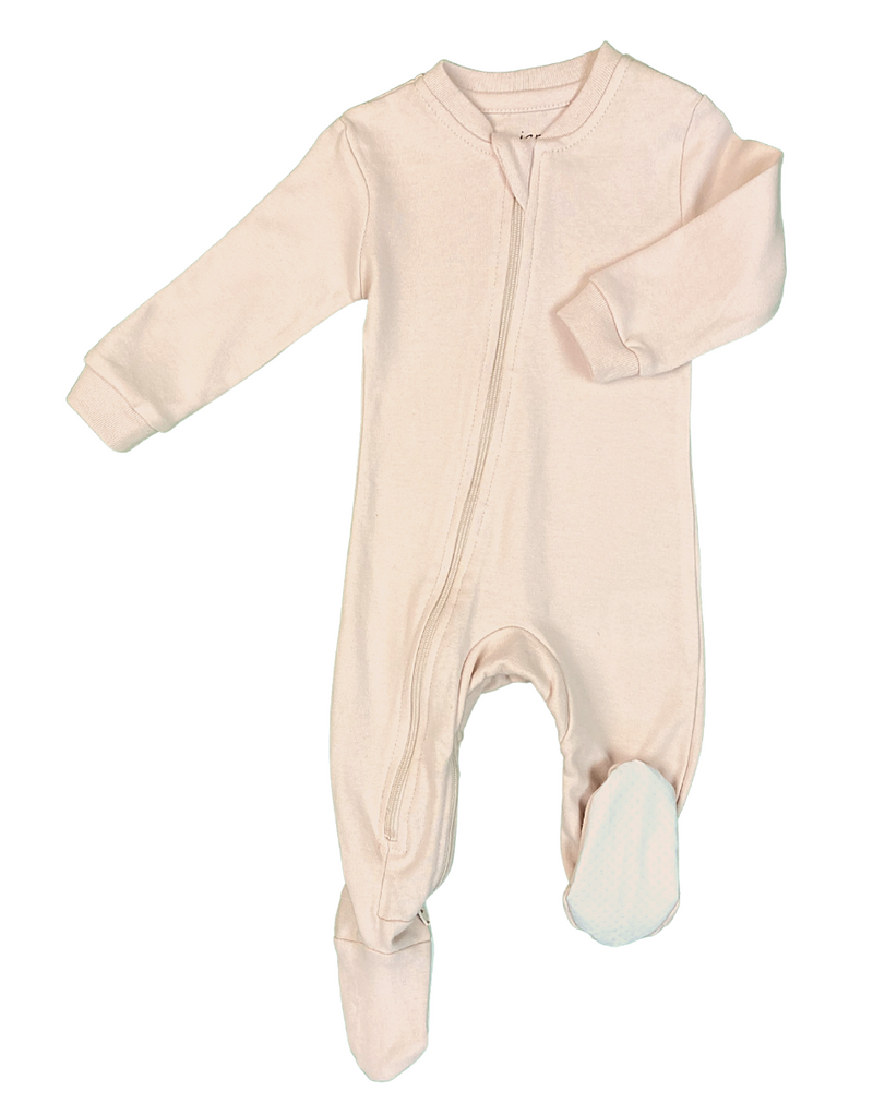 ZippyJamz Footed Coverall - Crystal Blush-Mountain Baby