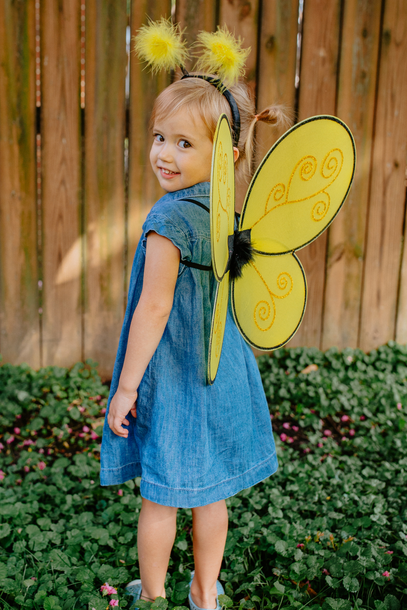 Great Pretenders Costumes - Bumble Bee Wings & Headband-Mountain Baby