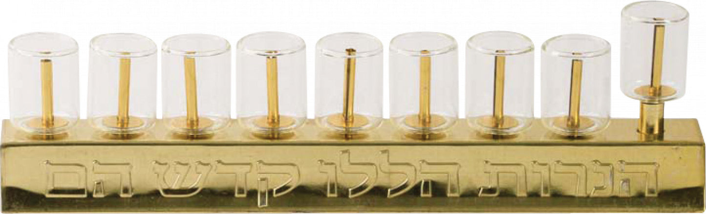 Chanukah Oil Menorah w/ Glass Cups-Mountain Baby