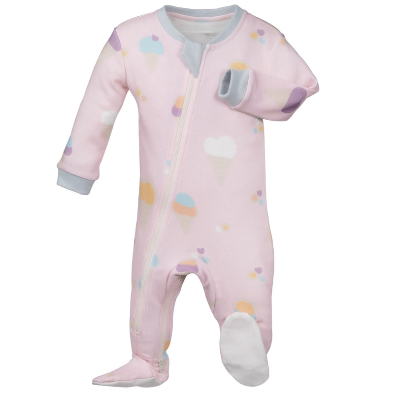 ZippyJamz Footed Coverall - Sweet Scoops-Mountain Baby