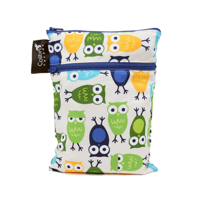 Colibri Double Duty Wet Bag - Owls-Mountain Baby