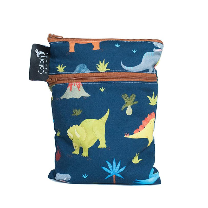 Colibri Double Duty Wet Bag - Dinosaurs-Mountain Baby
