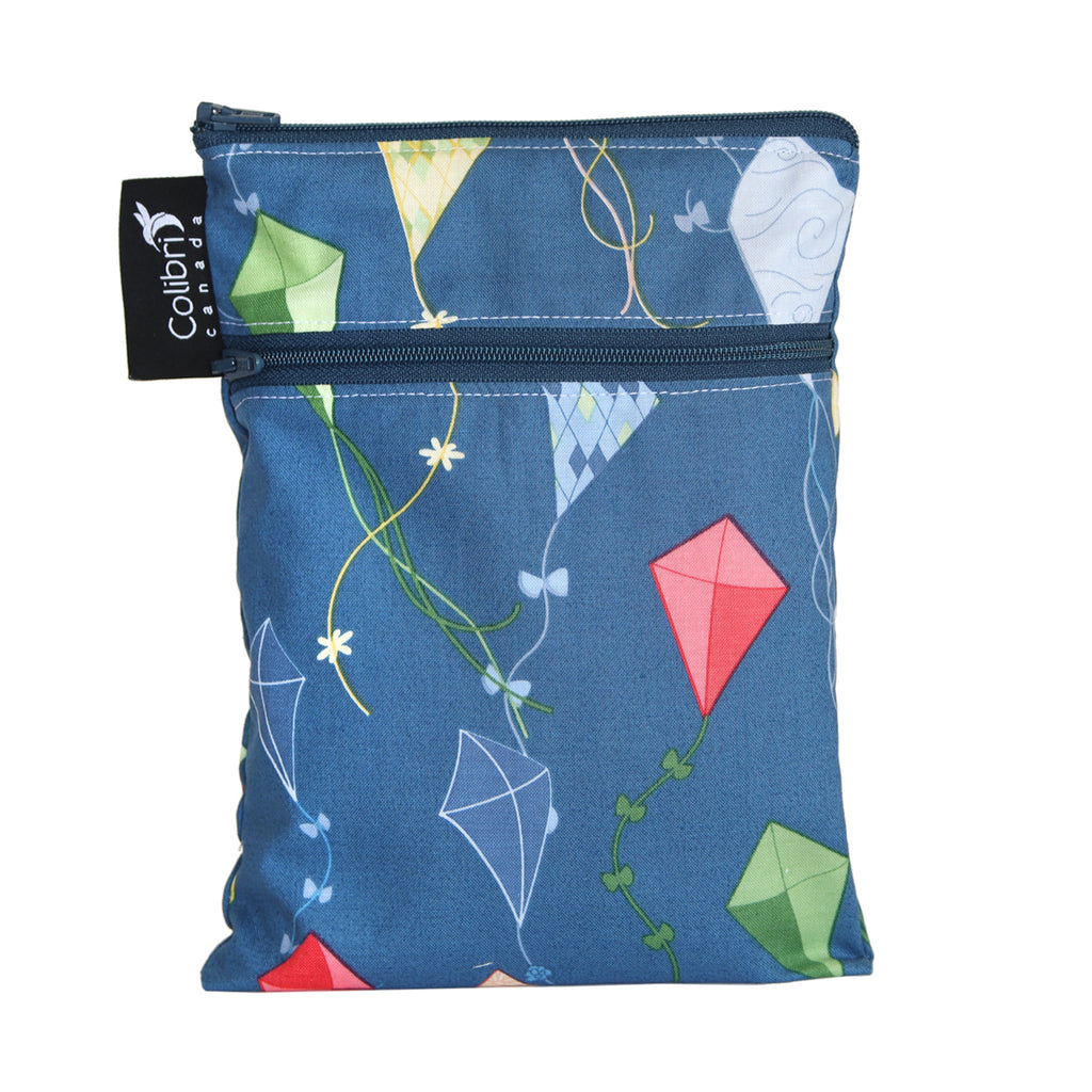 Colibri Double Duty Wet Bag - Mini - Kites-Mountain Baby