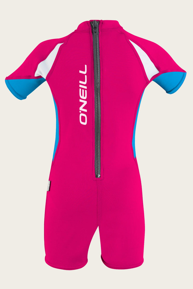 O'Neill Toddler O'zone S/S Spring Wetsuit - Watermelon/Sky/White-Mountain Baby