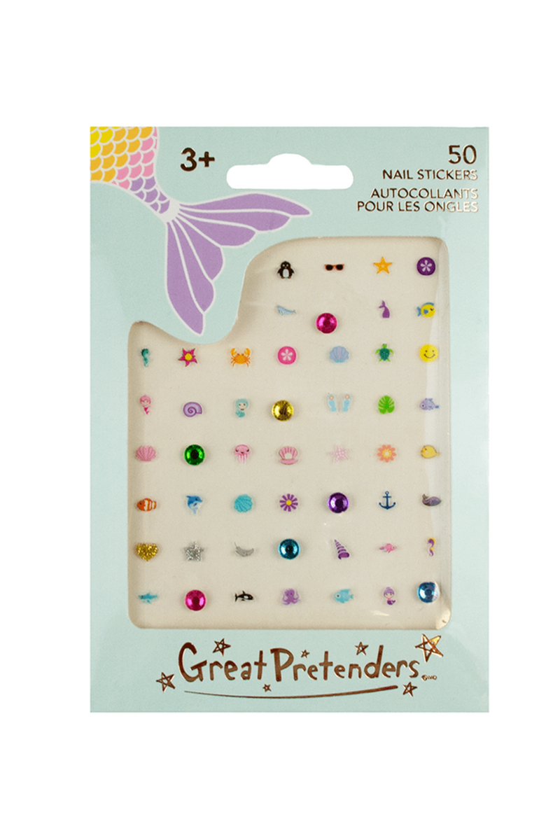 Great Pretenders Jewelry - Mermaid Nail Sticker Sheet-Mountain Baby