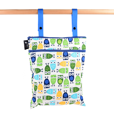 Colibri Double Duty Wet Bag - Owls-Mountain Baby