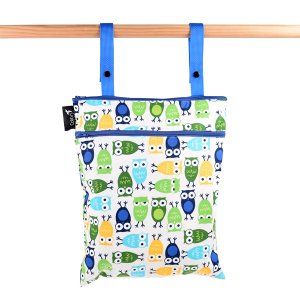 Colibri Double Duty Wet Bag - Owls-Mountain Baby