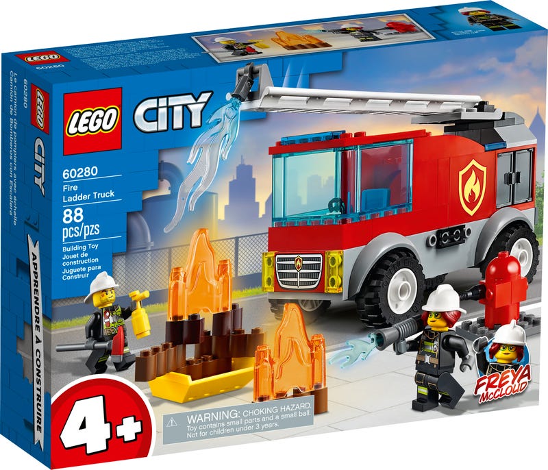 Lego City - Fire Ladder Truck 60280-Mountain Baby