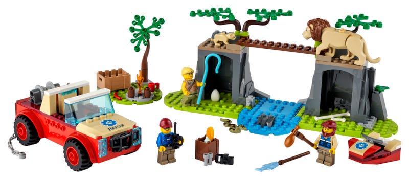 Lego City - Wildlife Rescue Off-Roader 60301-Mountain Baby