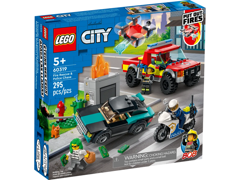 Lego City - Fire Rescue & Police Chase 60319-Mountain Baby