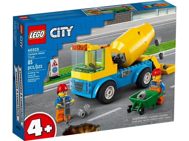 Lego City - Cement Mixer Truck 60325-Mountain Baby