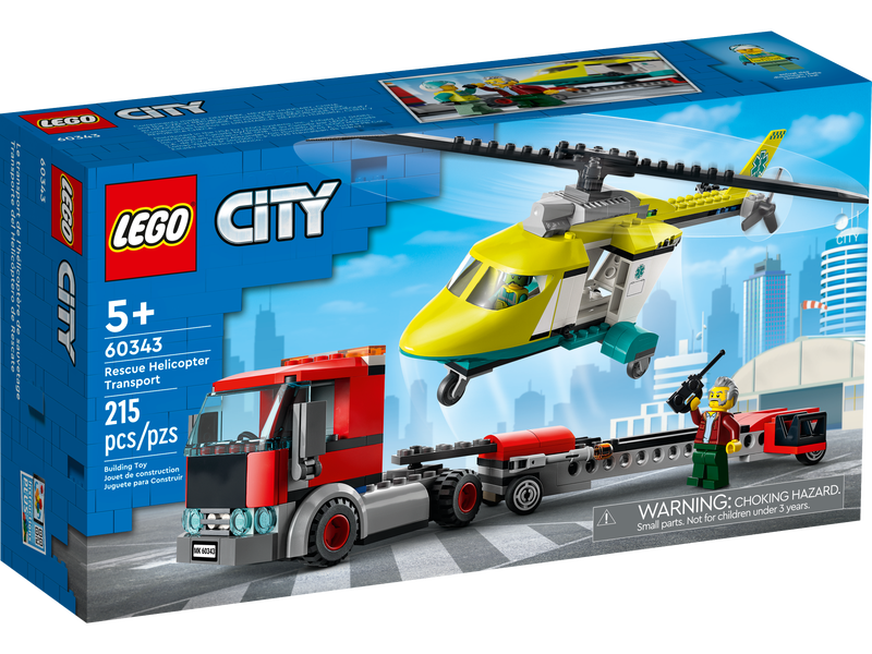 Lego City - Rescue Helicopter Transport 60343-Mountain Baby