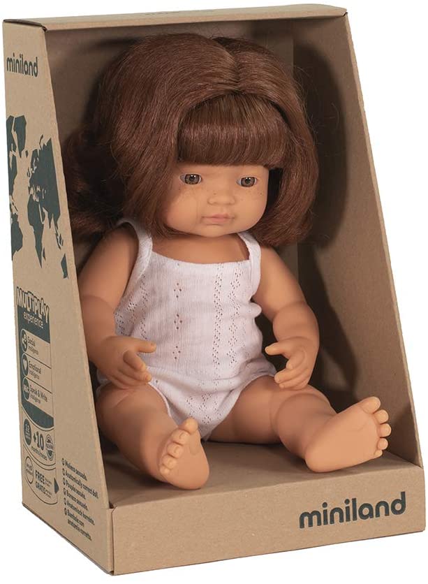 Miniland 15" Baby Doll - Red Hair Girl-Mountain Baby