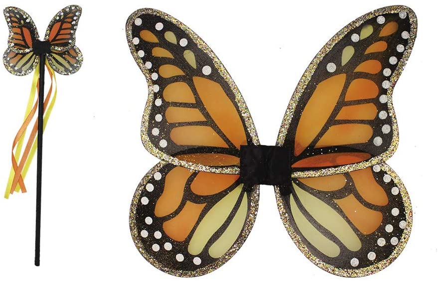 Great Pretenders Costumes - Monarch Wings & Wand Set-Mountain Baby