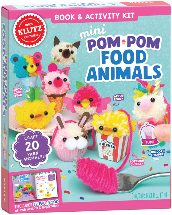 Klutz Mini Pom-Pom Food Animals Kit-Mountain Baby