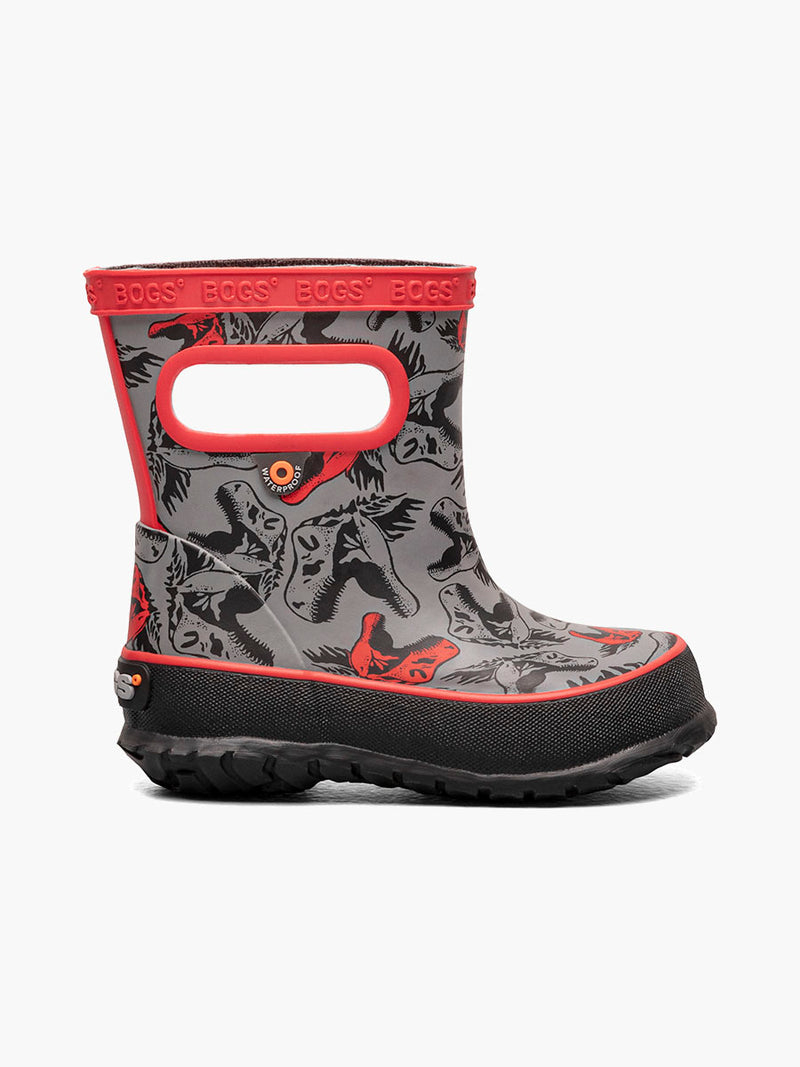 Bogs Rain Boots - Baby Skipper - Cool Dinos Grey-Mountain Baby