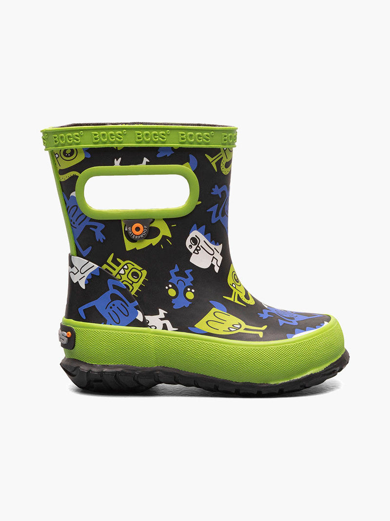 Bogs Rain Boots - Baby Skipper - Cool Monsters Black Multi-Mountain Baby