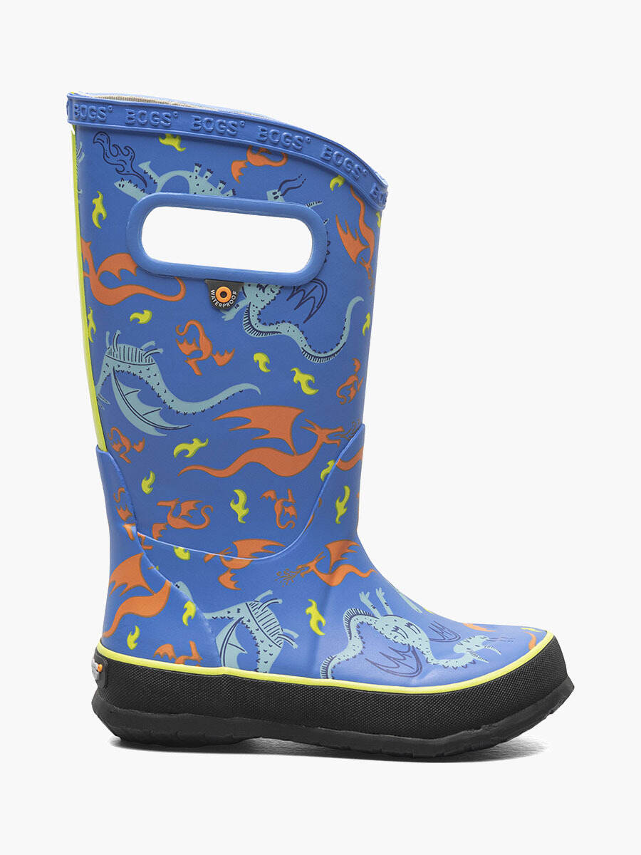 Bogs Rain Boots - Dragon Blue Multi-Mountain Baby