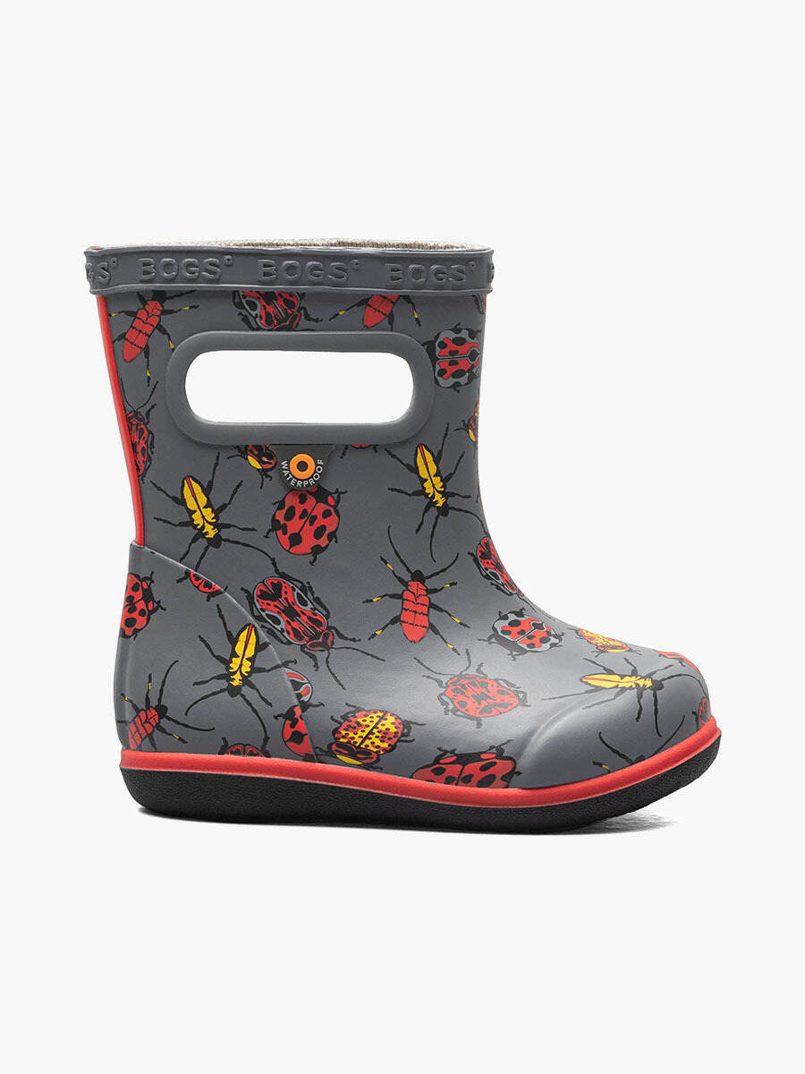 Bogs Rain Boots - Baby Skipper 2 - Bugs Grey-Mountain Baby