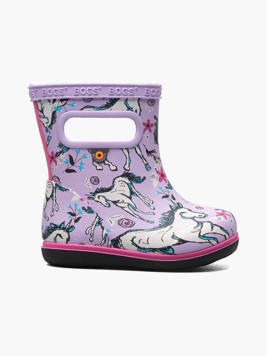 Bogs Rain Boots - Baby Skipper 2 - Unicorn Awesome Pink-Mountain Baby