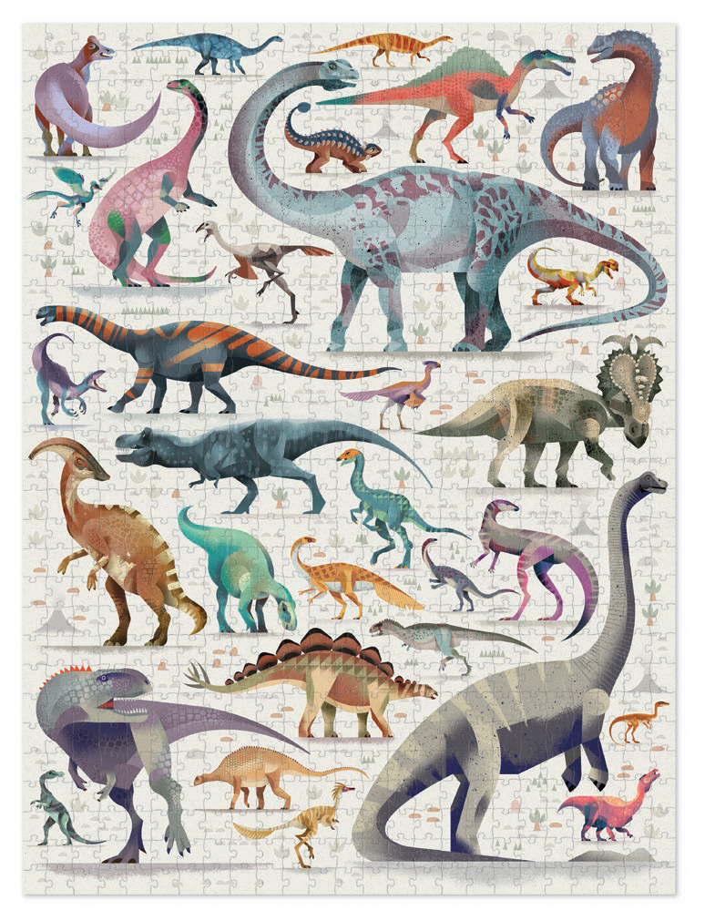 Crocodile Creek Puzzle - 750pc World Of Animals - Dinosaurs-Mountain Baby