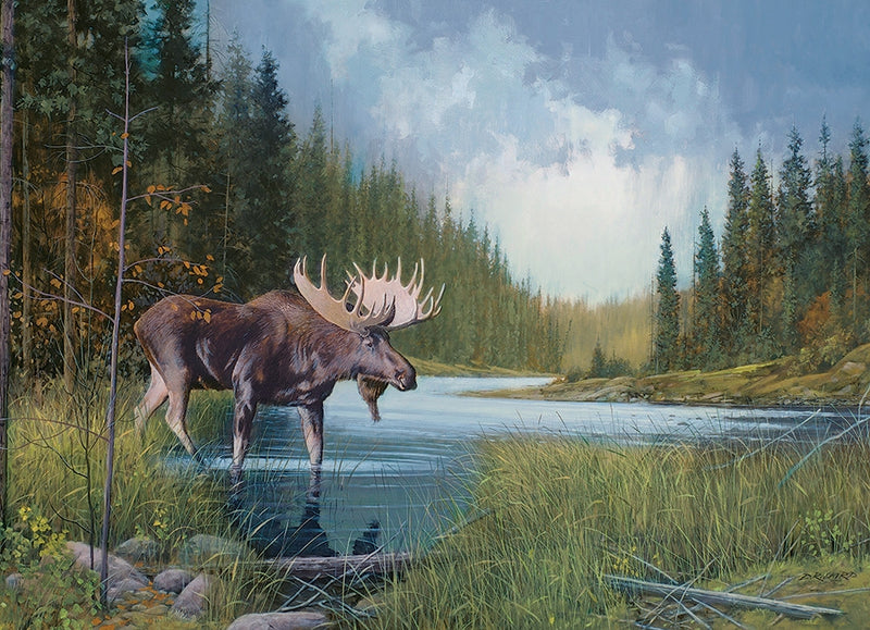 Cobble Hill Puzzle - 1000pc - Moose Lake-Mountain Baby