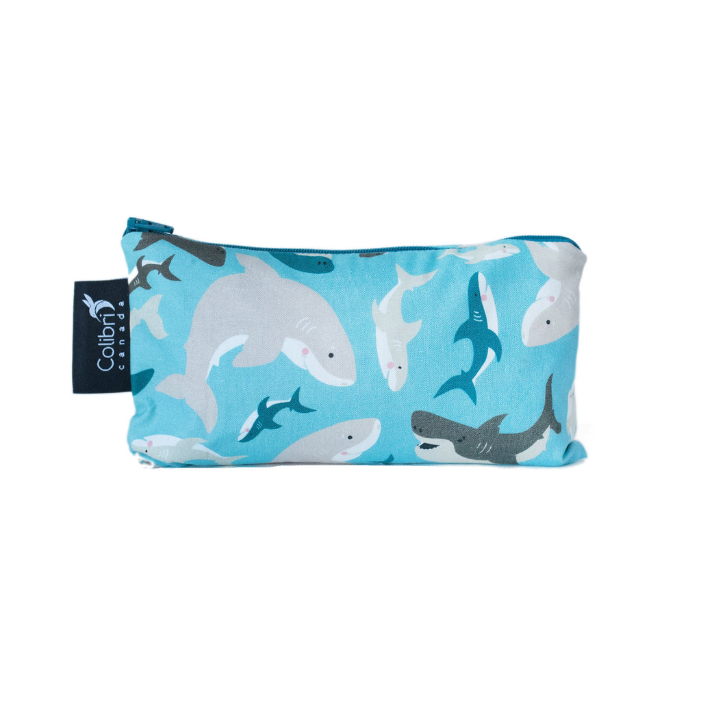 Colibri Reusable Snack Bag - Sharks-Mountain Baby