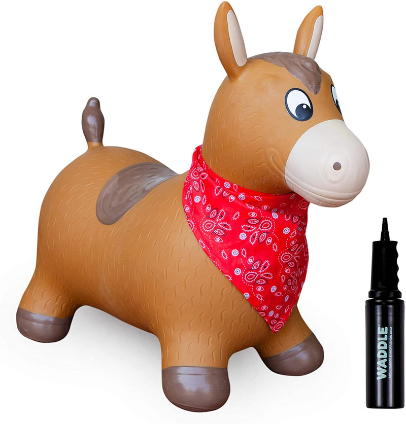 Waddle Toys Inflatable Bouncy Hopper - Brown Horse-Mountain Baby