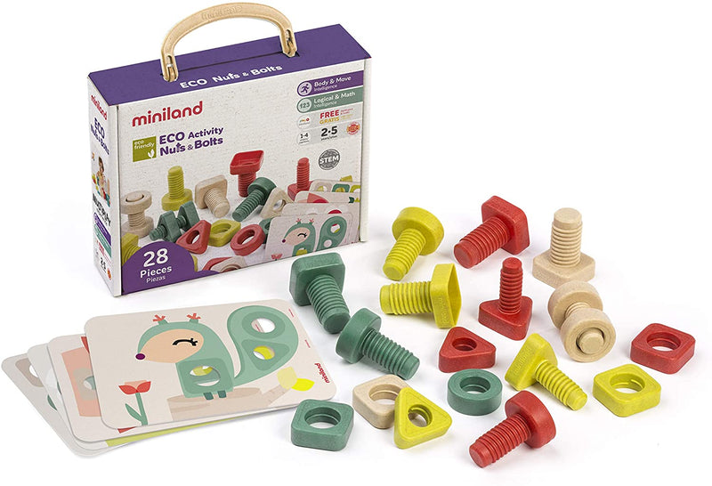 Miniland Eco Activity Set - Nuts & Bolts-Mountain Baby