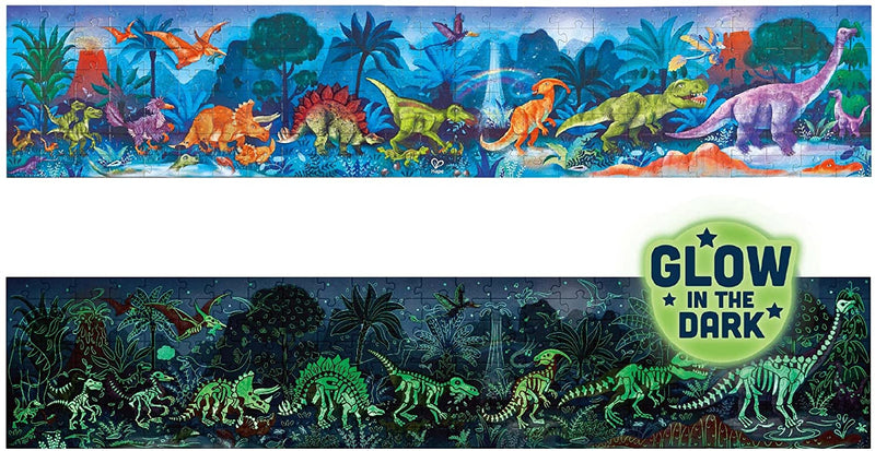 Hape Puzzle - Glow In The Dark Dinosaurs-Mountain Baby