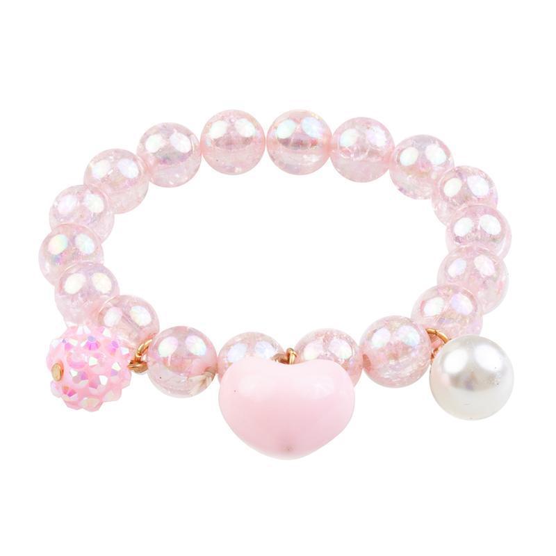 Great Pretenders Jewelry - Pink Heart Bobble Bracelet-Mountain Baby