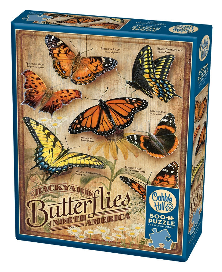 Cobble Hill Puzzle - 500pc - Backyard Butterflies-Mountain Baby