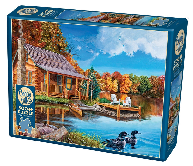 Cobble Hill Puzzle - 500pc - Loon Lake-Mountain Baby