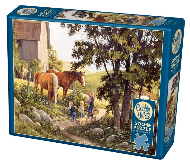 Cobble Hill Puzzle - 500pc - Summer Horses-Mountain Baby