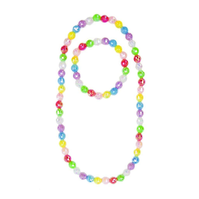 Great Pretenders Jewelry - Colour Me Rainbow Necklace & Bracelet Set-Mountain Baby