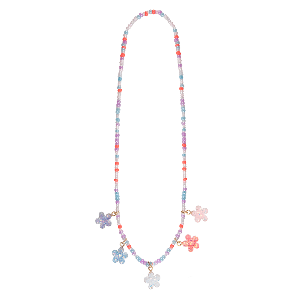 Great Pretenders Jewelry - Boutique Shimmer Flower Necklace-Mountain Baby