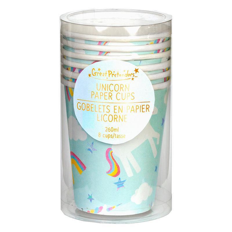 Great Pretenders Party Supplies - Paper Cups - Unicorn-Mountain Baby