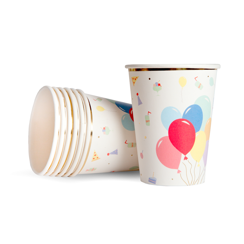 Great Pretenders Party Supplies - Paper Cups - Happy Birthday-Mountain Baby