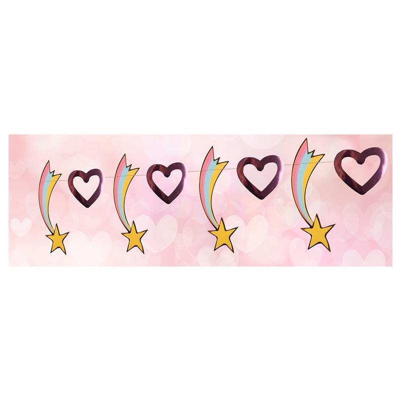 Great Pretenders Party Supplies - Garland - Hearts & Shooting Stars-Mountain Baby