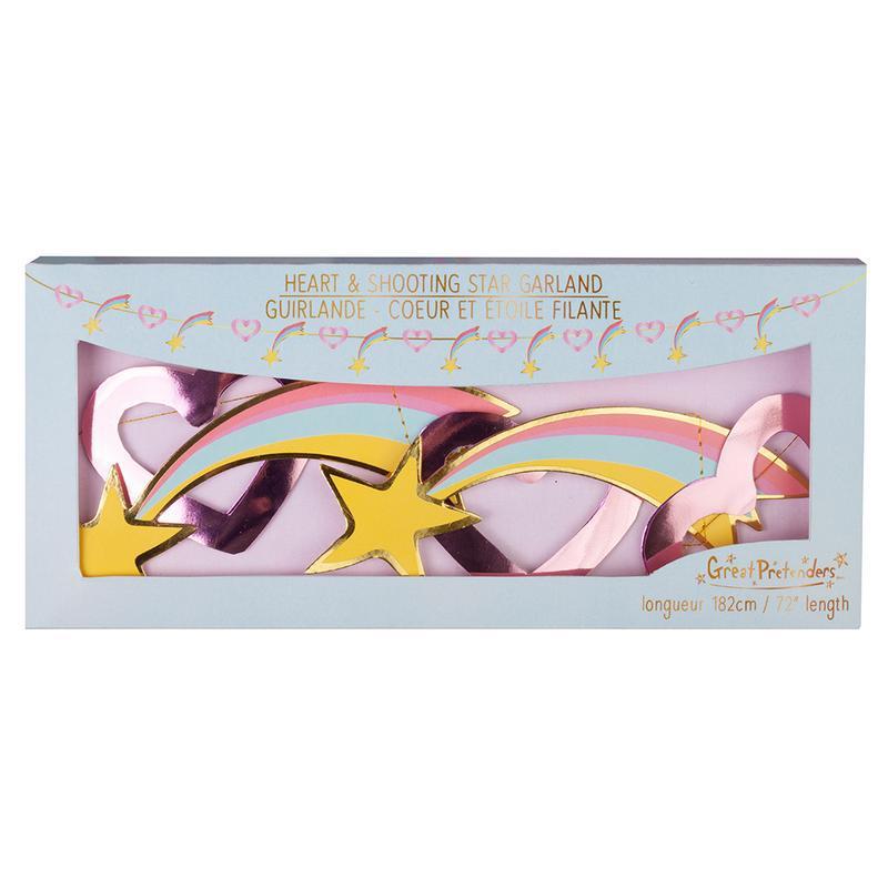 Great Pretenders Party Supplies - Garland - Hearts & Shooting Stars-Mountain Baby