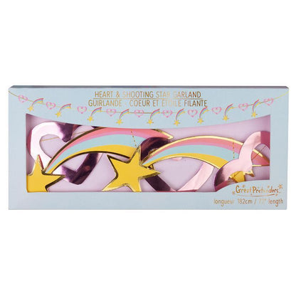 Great Pretenders Party Supplies - Garland - Hearts & Shooting Stars-Mountain Baby